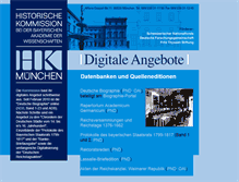 Tablet Screenshot of historische-kommission-muenchen-editionen.de